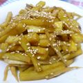 ももかファミリー's cooksnap of when they made 便秘解消☆ごぼうとさつまいものキンピラ♪.