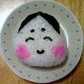 puniＫ's cooksnap of when they made 節分☆キャラ弁☆おにぎり.