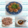 yukakobi☆'s cooksnap of when they made 大葉入りつくね☆梅だれ焼き.