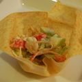 ゆきへー's cooksnap of when they made 春巻きの皮カップdeアラカルト.