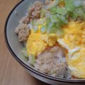 Ｓｈｏｗｔｉｍｅ's cooksnap of when they made 鶏と豆腐のダブル塩そぼろで♡そぼろ卵ご飯.