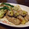 ロシアン's cooksnap of when they made マスタードポテトの肉巻き♪野菜炒め.