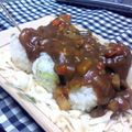 ぬかり's cooksnap of when they made たこ焼きじゃないよ！カレーだよ♬.