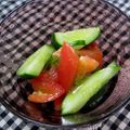 yamita's cooksnap of when they made トマトきゅうり.