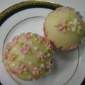 ぶるーぽぴー's cooksnap of when they made 簡単デコ♪ あじさい蒸しパン.