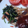 たま's cooksnap of when they made しめじとほうれん草のバター炒め.