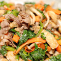 iam樹's cooksnap of when they made 定番☆牛肉と野菜と油揚げの甘辛炒め♪.
