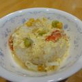 nahotamama's cooksnap of when they made カニカマdeかき玉ごはん☆ケーキ風.