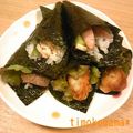 timokomama's cooksnap of when they made 子供が喜ぶ手巻きすし.