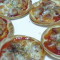 ケリーテーラー's cooksnap of when they made 餃子の皮で☆ウインナーピザミルフィーユ風.
