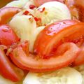 Spain's cooksnap of when they made 簡単ピリ辛のトマトサラダ.