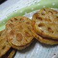 takamori's cooksnap of when they made れんこんの甘辛はさみ焼き.