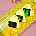 imoco92's cooksnap of when they made たぬきおにぎり.