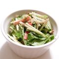 Fire-King's cooksnap of when they made あっさりシャキッと！水菜のかにかまサラダ.