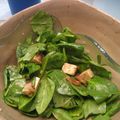 pinkyd's cooksnap of when they made サラダホウレン草＋豆腐の味噌ドレサラダ.