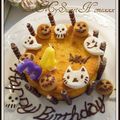 akiozawa's cooksnap of when they made ハロウィン　かぼちゃのチーズケーキ.