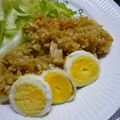 らんぴん's cooksnap of when they made 炊飯器で☆ゆで卵も一緒にカレーピラフ.