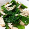 ponsyuke♪'s cooksnap of when they made 小松菜と鶏ササミのナムル.