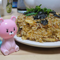 ガニコ's cooksnap of when they made 簡単☆ちくわと油揚げのキムチ炒飯.