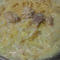 CoffeeCoco's cooksnap of when they made 鶏と白菜のチーズクリームスパゲティー.