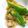 あやかときょうこ's cooksnap of when they made 鶏のせせりとオクラの塩炒めポン酢和え.