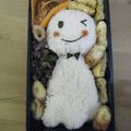 3姉妹ちゃんママ's cooksnap of when they made キャラ弁☆てるてる坊主♪.
