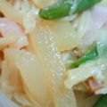 熊人すみこ's cooksnap of when they made 大根＆ベーコンのバター醤油炒め★.