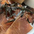 しばーちゃん's cooksnap of when they made 簡単♪　おいし~ぃハマチ漬け丼・東丼.
