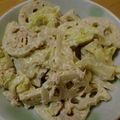 おきーちゃん's cooksnap of when they made キャベツとレンコンの春色サラダ.