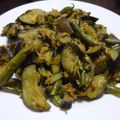 新妻あや's cooksnap of when they made 茄子とインゲンのツナカレー炒め.
