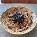 ビートルズ食堂's cooksnap of when they made だし醤油で和風きのこパスタ.