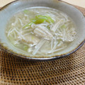 うりとく's cooksnap of when they made 緑豆春雨とネギときのこの中華風スープ.