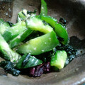 ダビデ's cooksnap of when they made きゅうりわかめのわさび醤油和え！.