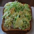 ベビーチョコ's cooksnap of when they made 懐かしのキャベツチーズハムトースト.