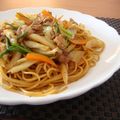 I♡BOY's cooksnap of when they made 野菜たっぷりソースやきすぱ.