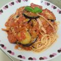 ヤーコchan's cooksnap of when they made トマトソースとチーズのスパゲティー.