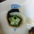 まな竜's cooksnap of when they made ちくわでオクラをクルクル巻き♫.