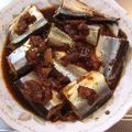 ゆりYO船長's cooksnap of when they made 圧力鍋★骨までおいしい秋刀魚の梅干煮.