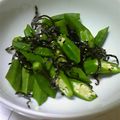 ☆しょーこ☆'s cooksnap of when they made オクラと塩昆布の中華風和え物.