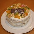 ぴろりんあやか's cooksnap of when they made 離乳食☆レンジで簡単お祝いケーキ♪.