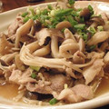 iyo＊'s cooksnap of when they made ぱぱっと簡単♪豚肉ときのこのめんつゆ煮.