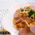 Kenmamac's cooksnap of when they made 魚肉ソーセージと卵の炒め物.