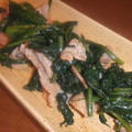 きらり流れ星's cooksnap of when they made ほうれん草と豚バラの炒め物.