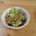 Nekozame's cooksnap of when they made ご飯にのせて！もやしとｷｬﾍﾞﾂの佃煮.