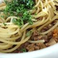 cocoりえ's cooksnap of when they made 豆乳ボロネーゼ（ミートソースパスタ）.
