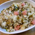 おぶうさま's cooksnap of when they made 高菜とじゃこの焼き飯。夏休みバージョン♪.