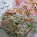 miyuki12's cooksnap of when they made 辛子マヨが合う！蓮根とハムのサラダ.