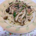 どんころ's cooksnap of when they made ☆ツナ＆きのこの和風パスタ☆.