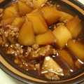 ureshi's cooksnap of when they made 大根とひき肉の煮物.