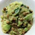 藤の穂's cooksnap of when they made ハマる！アボカドらっきょうの納豆マリネ.